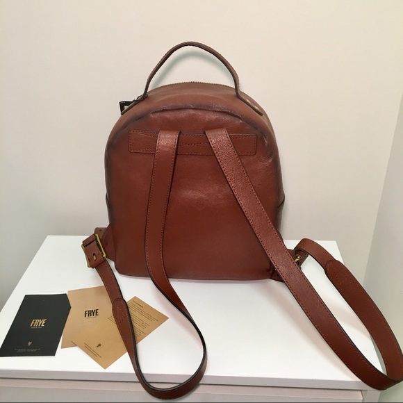 Frye Olivia Mini Backpack Cognac - Picture 3 of 8